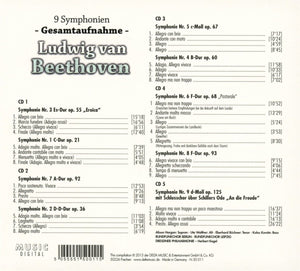 Ludwig Van Beethoven - 9 Symphonien - 5 CD Box Set