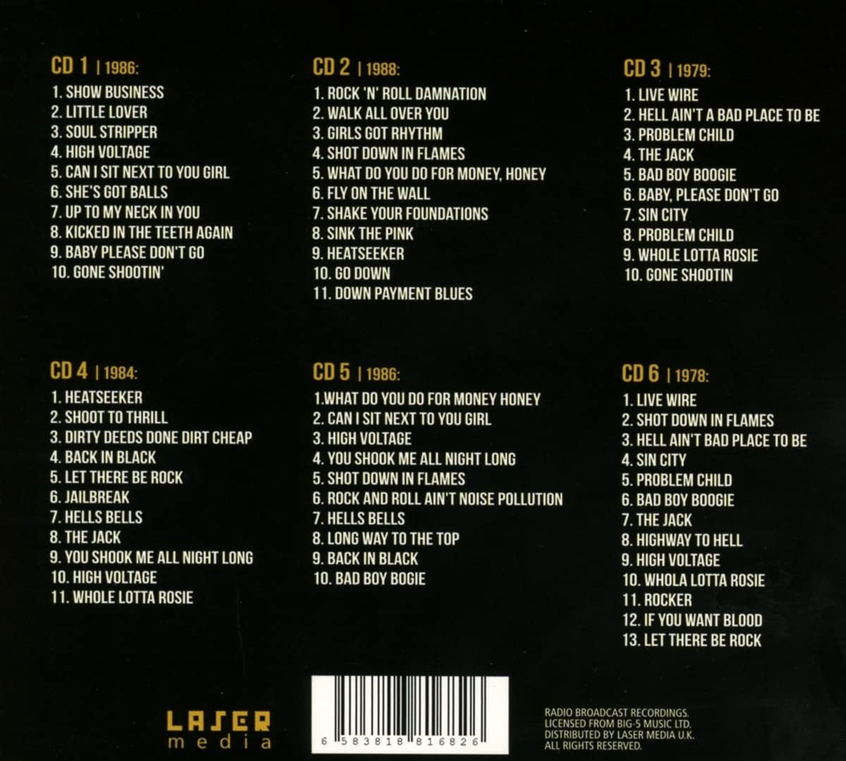 AC/DC - Ultimate Collectors Box - 6 CD Box Set – Revolution Deals